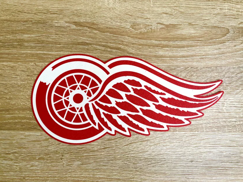 Logo Detroit Red Wings (In Đa Vật Liệu) - Image 2