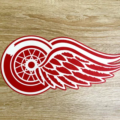 Logo Detroit Red Wings (In Đa Vật Liệu)