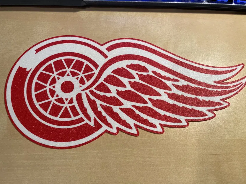 Logo Detroit Red Wings (In Đa Vật Liệu) - Image 3