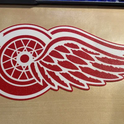 Logo Detroit Red Wings (In Đa Vật Liệu)