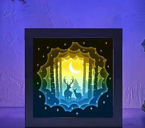 Hộp đèn Linh Hồn Nai Giữa Rừng Xanh - Image 2