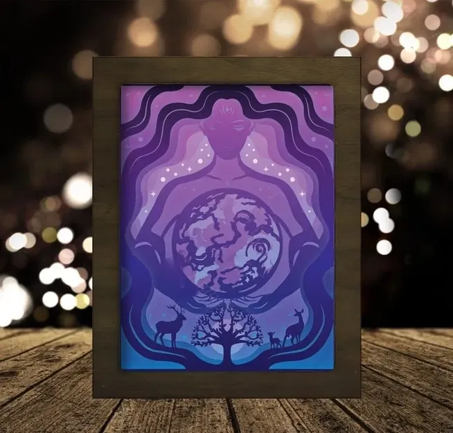 Hộp đèn 'Ngày Trái Đất - Mẹ Thiên Nhiên' - Image 1