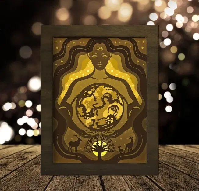 Hộp đèn 'Ngày Trái Đất - Mẹ Thiên Nhiên' - Image 2