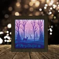 Hộp Đèn Hươu Trong Rừng Đông - Thumbnail 2