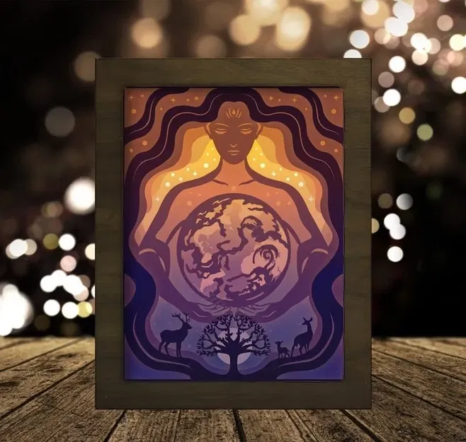 Hộp đèn 'Ngày Trái Đất - Mẹ Thiên Nhiên' - Image 3