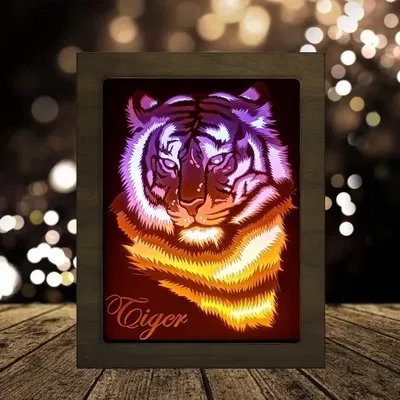 Mô hình Lightbox Đầu Hổ Nhìn Thẳng