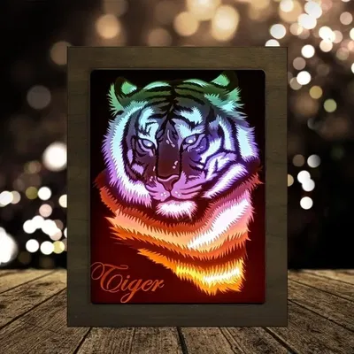 Mô hình Lightbox Đầu Hổ Nhìn Thẳng