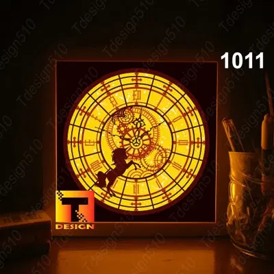 Hộp Đèn Đồng Hồ Kỳ Lân