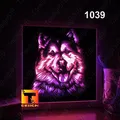 Alaska Dog Head Looking Straight (Lovely Dog) light box - Thumbnail 1