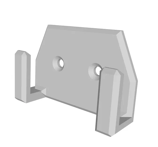 Wall mount for T-shaped rulers - Image 1