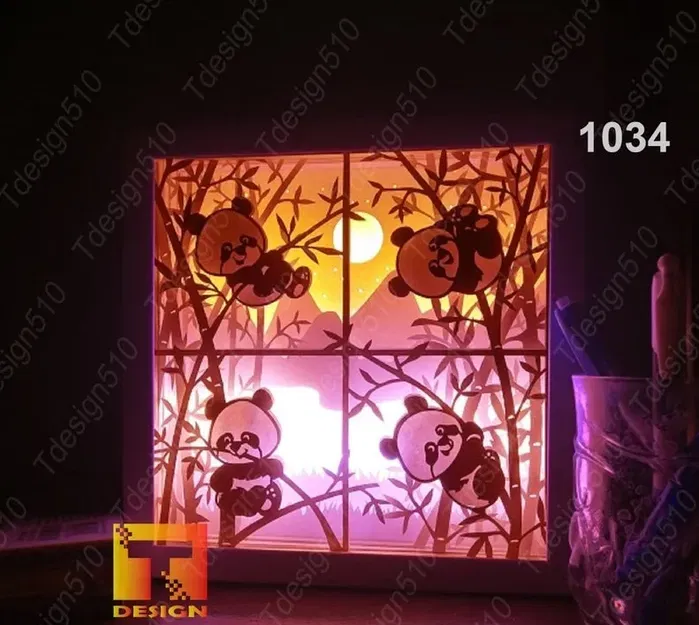 Adorable oso Panda light box - Image 1