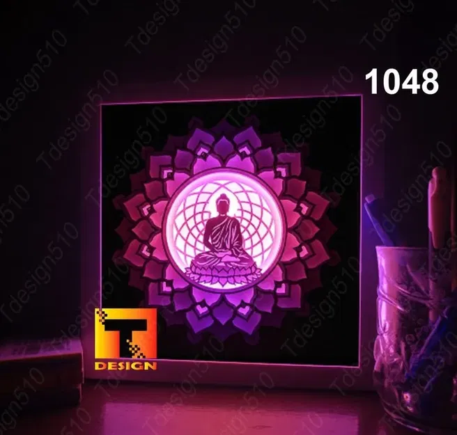 Hộp Đèn Phật Thích Ca Thiền Định - Image 1