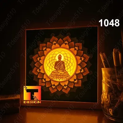 Hộp Đèn Phật Thích Ca Thiền Định