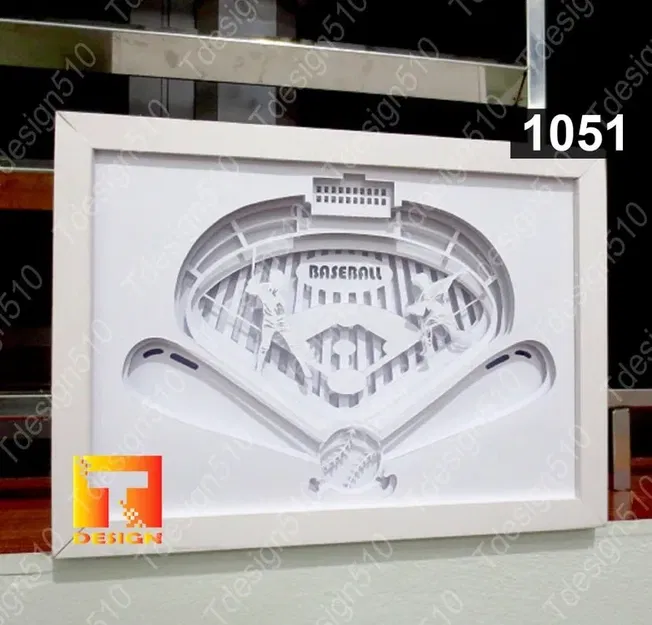 Mô hình Baseball Lightbox - Image 2