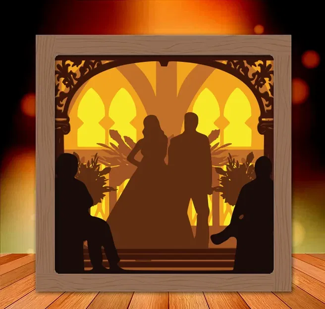 Hộp đèn "Mr and Mrs" phiên bản 7 - Image 1