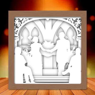 Hộp đèn trang trí "Mr and Mrs" cho đám cưới