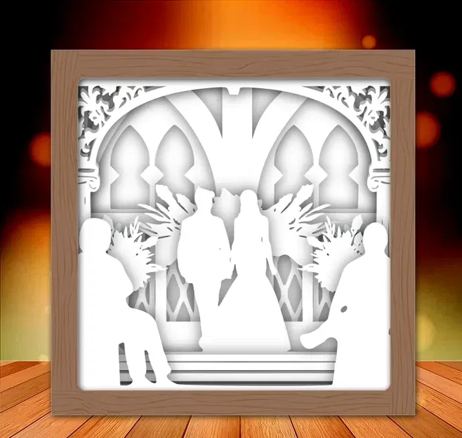 Hộp đèn Chú rể và Cô dâu 5 - Image 2