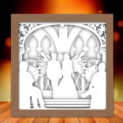 Hộp đèn Chú rể và Cô dâu 5