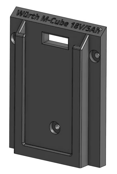 Giá Treo Tường Tự Khóa Cho Pin Khoan Würth - Image 1