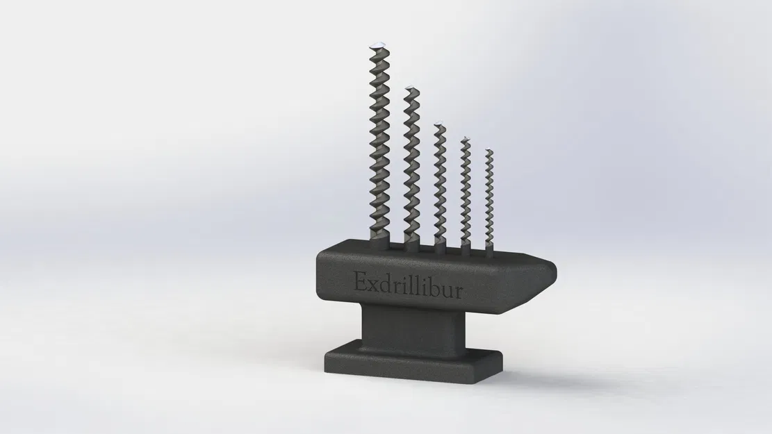 Exdrillibur: Giá Đỡ Khoan In 3D Hình Đe - Image 2