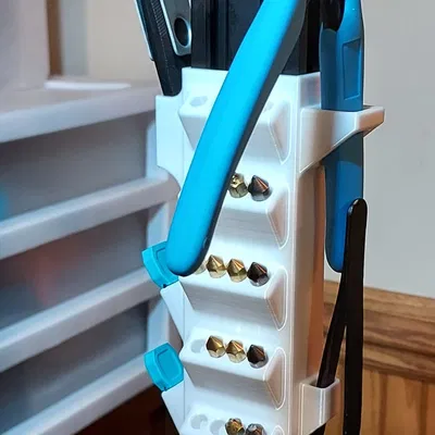 Extrusion mounted tool organizer
