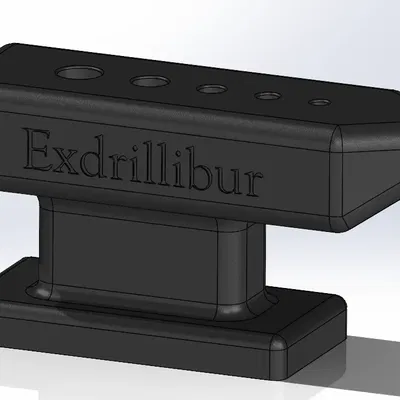 Exdrillibur: Giá Đỡ Khoan In 3D Hình Đe