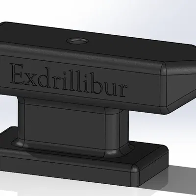 Exdrillibur: Giá Đỡ Khoan In 3D Hình Đe