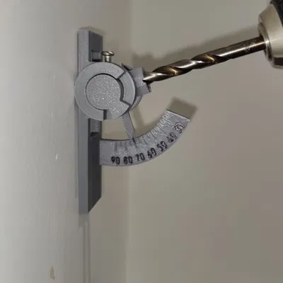 Adjustable drill angle guide