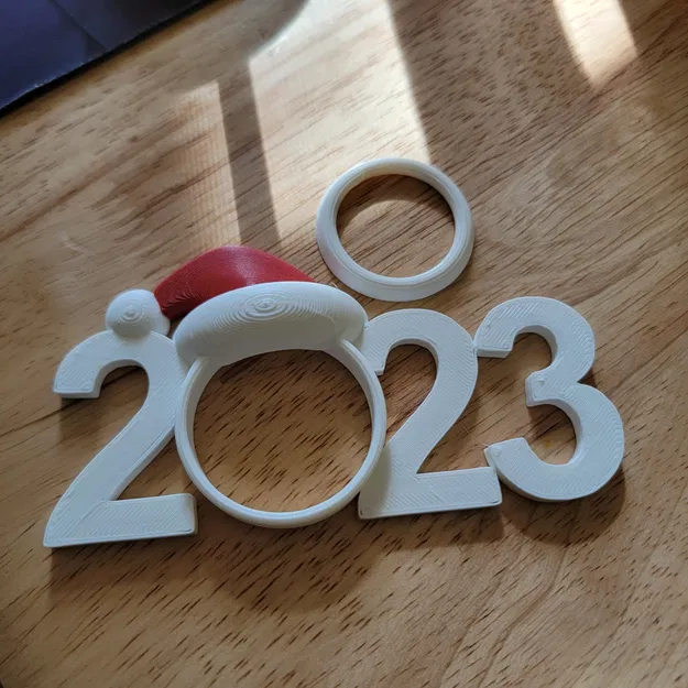 2023 and 2024 Christmas Picture Ornament - Image 1