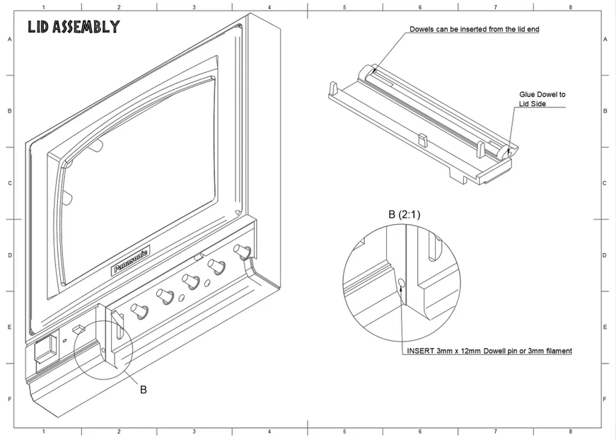 Bản sao viền màn hình CRT Panasonic BT-S702N - Image 5