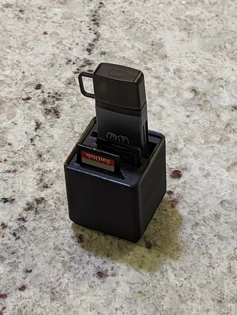 Hộp Đựng Thẻ USB và SD Cho Máy Cocoa Press Theo Chuẩn Gridfinity - Image 1