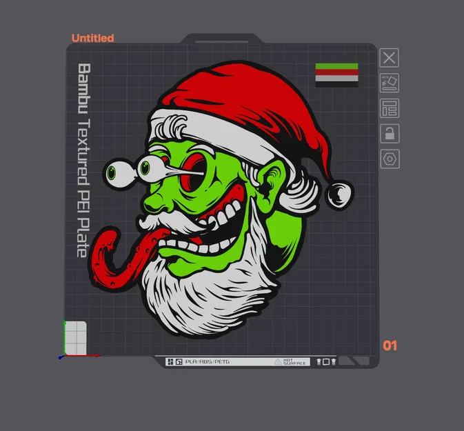 Ông Già Noel Quái Vật Nghệ Thuật Gnarly - Image 2