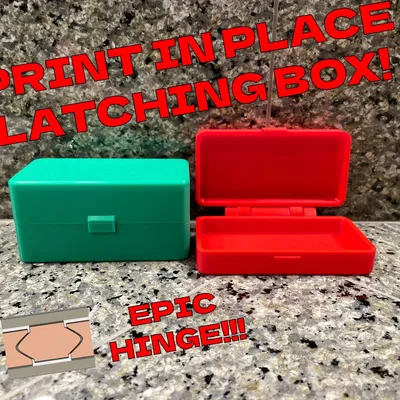Print in place latching box