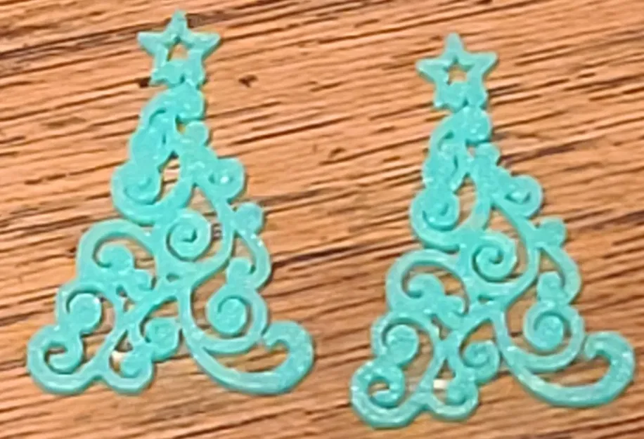 Fancy Christmas Bell, Fancy Christmas Tree Earrings - Image 2