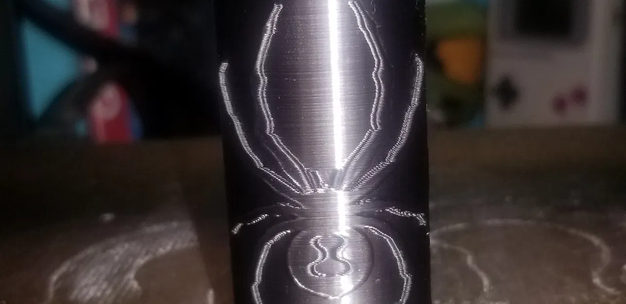 Bic Lighter Case Black Widow Spider - Image 1