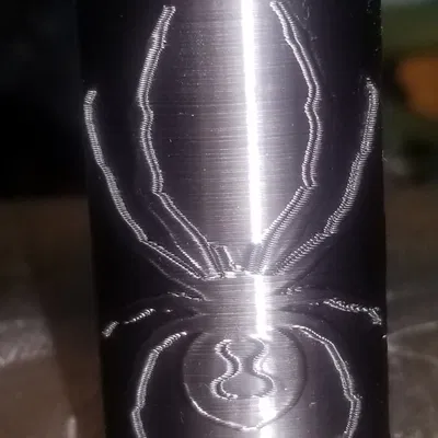 Bic Lighter Case Black Widow Spider