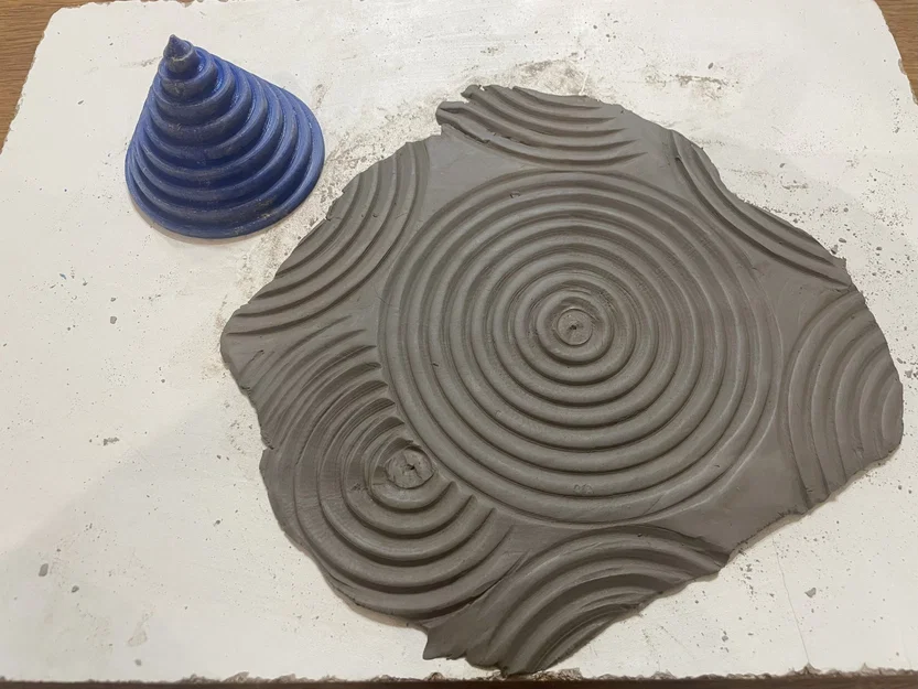 Con Dấu Hình Nón Tròn Vườn Thiền Cho Đất Sét - Image 1