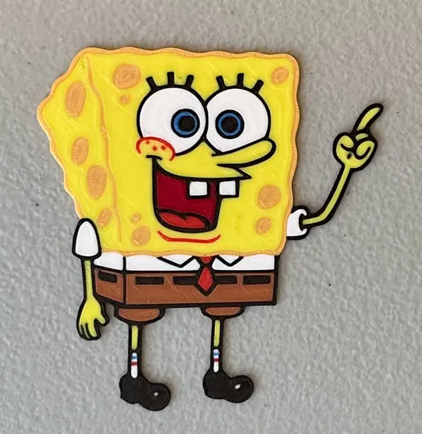 Nam Châm Sponge Bob In Nhiều Màu - Image 1