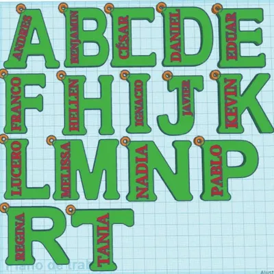 Chữ Cái Làm Móc Khóa