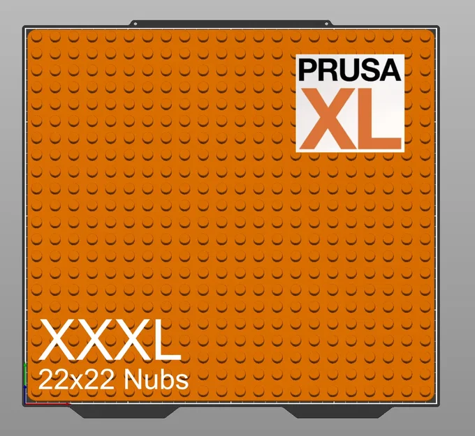 Đế Duplo 22x22 Nubs Khổng Lồ Cho PrusaXL - Image 1