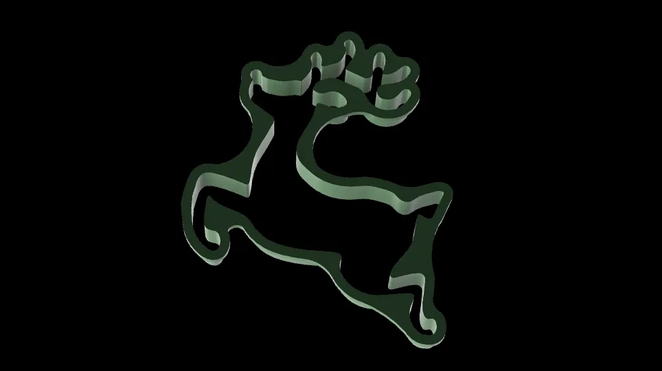 Khuôn Cắt Bánh Hình Tuần Lộc Giáng Sinh - Image 1