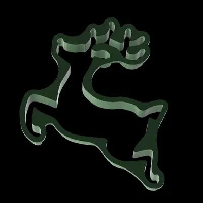 Khuôn Cắt Bánh Hình Tuần Lộc Giáng Sinh