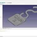 Nhãn dây cáp - FreeCAD, tùy chỉnh được, tham số - Thumbnail 1