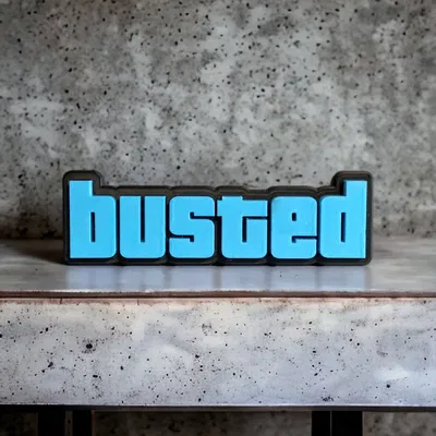 Chữ "BUSTED" GTAV