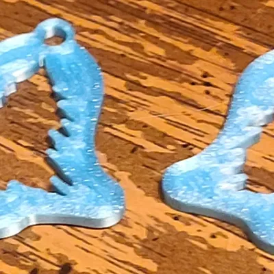 2D Christmas Bell Earrings