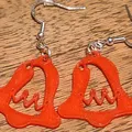 2D Christmas Bell Earrings - Thumbnail 7