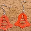 2D Christmas Bell Earrings - Thumbnail 8