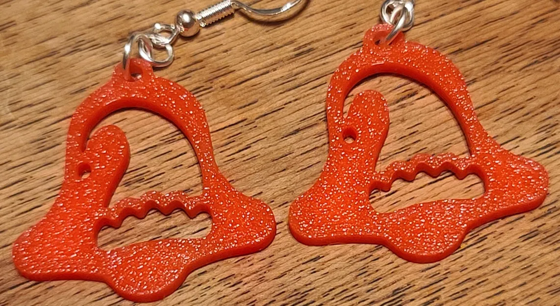 2D Christmas Bell Earrings - Image 10