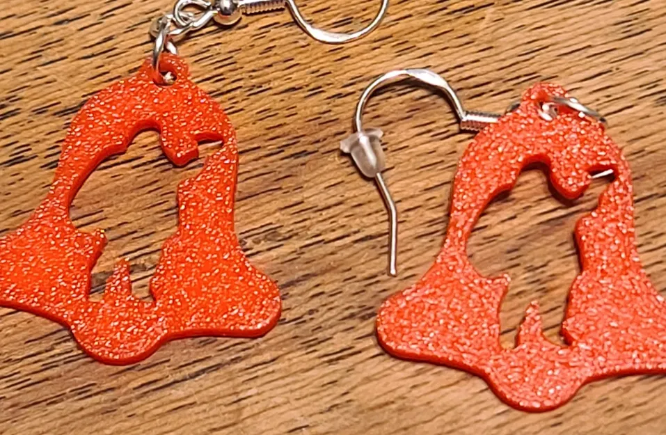 2D Christmas Bell Earrings - Image 11