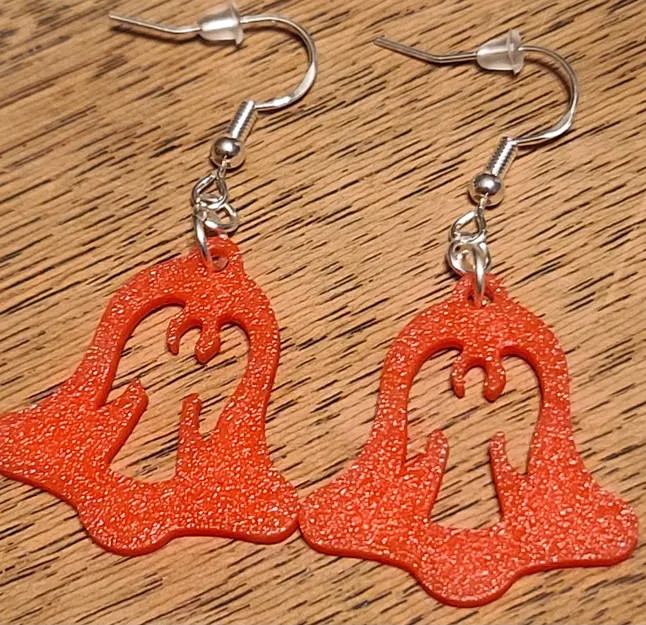 2D Christmas Bell Earrings - Image 12
